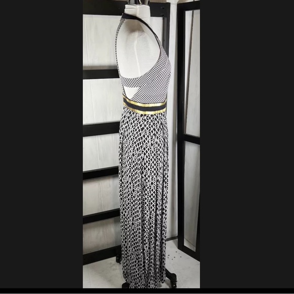 SASS & BIDE RUNWAY WOMEN'S BLUE INVINCIBLE EMBELLISHED PIQUÉ CREPE MAXI DRESS - Picture 5 of 17